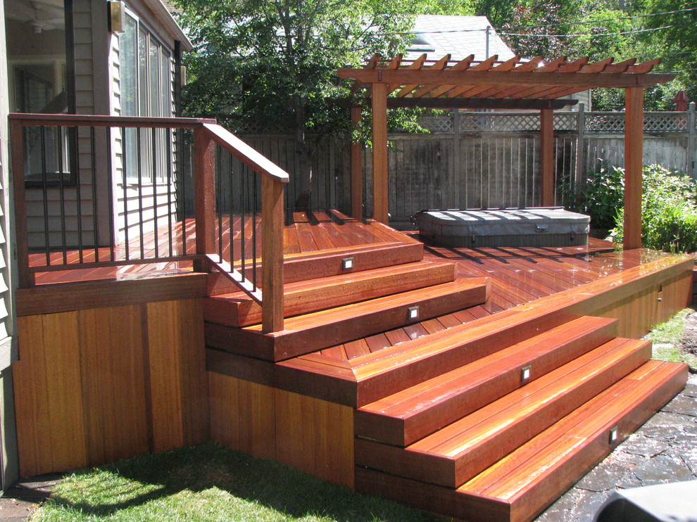Exotic Decking, Railing, Skirting, Stairs, and Pergola Traditional