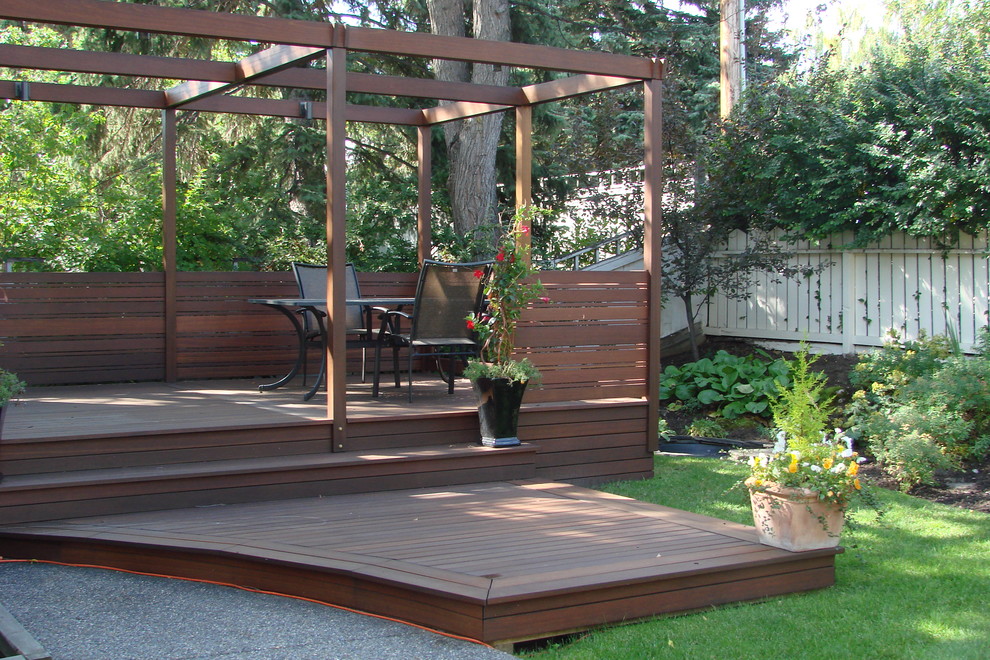 Exotic Decking, Stairs, Privacy Screen, and Post & beam Frame