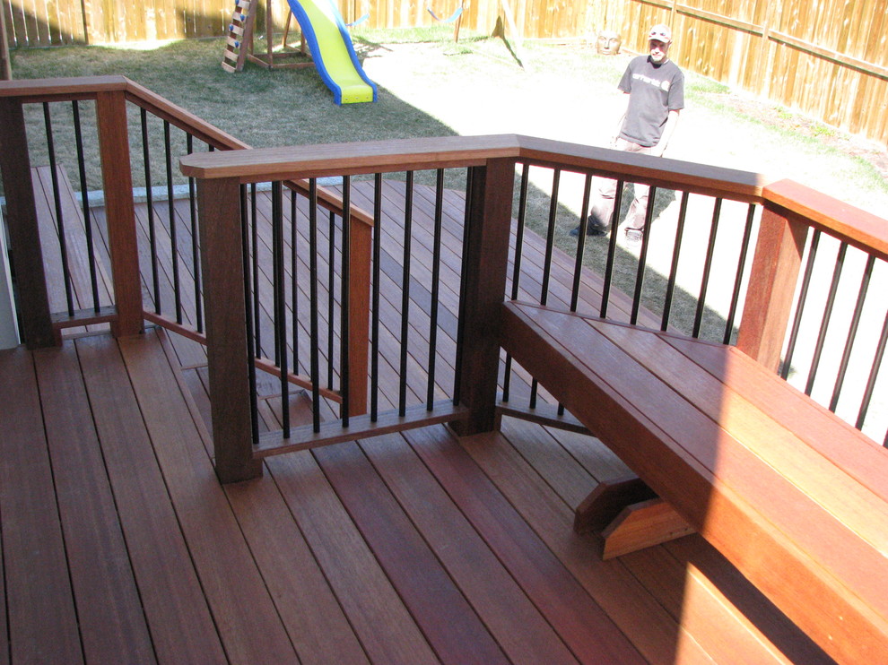 Exotic Decking, Stairs, Railing, and Benches - Tropical - Deck ...