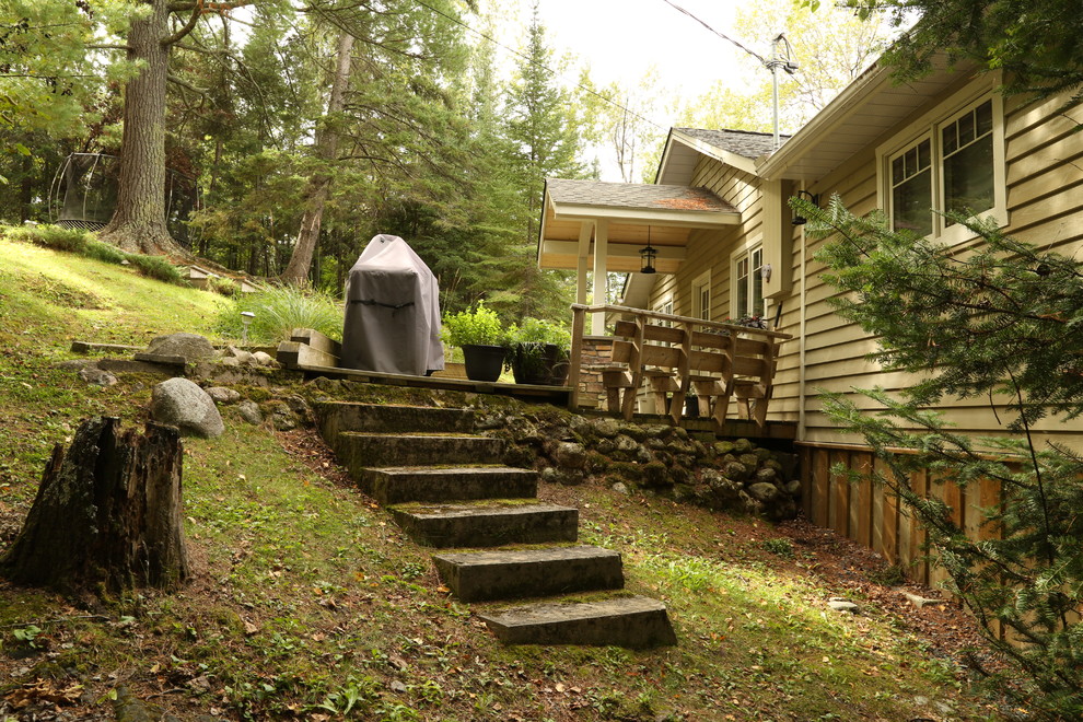 Exterior Back BBQ Deck Craftsman Deck Other by Kenora Design