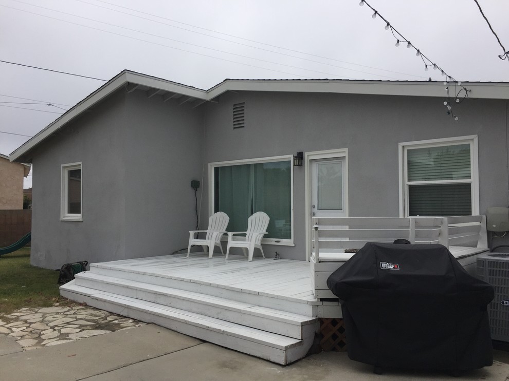Exterior Repaint Torrance May Contemporary Deck Los Angeles
