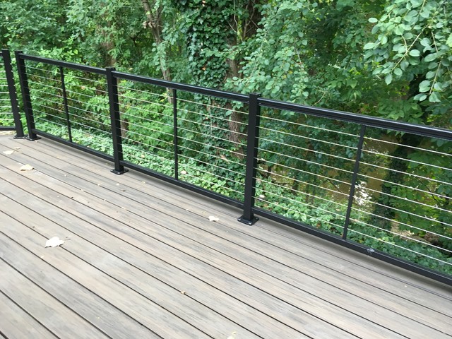 Feeney Cable Rails with Deckorators Composite Decking - Contemporary ...