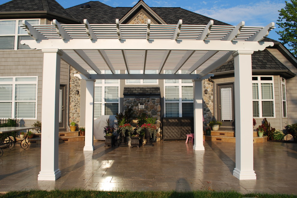Fiberglass Pergolas Traditional Deck Chicago by Porch Columns