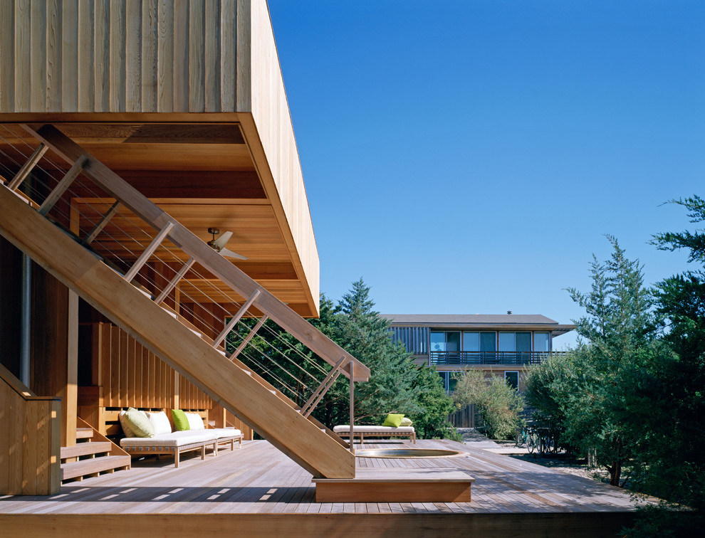 Inspiration för stora moderna terrasser