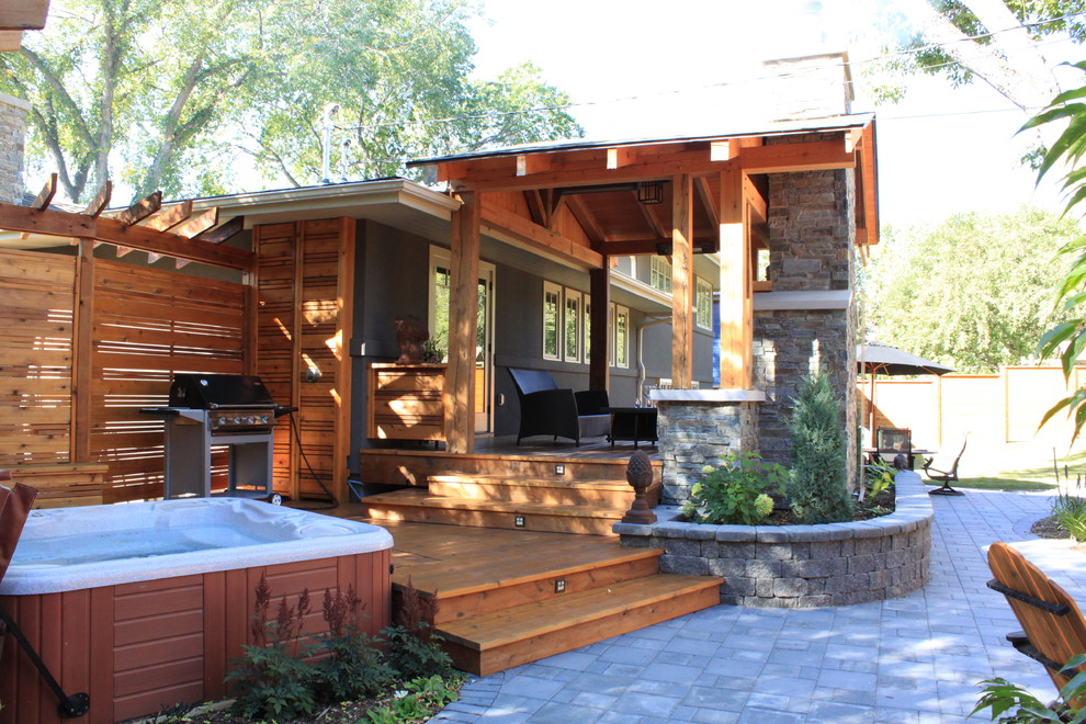 Fire Place - Traditional - Deck - Calgary - by LANDFORM Inc. | Houzz