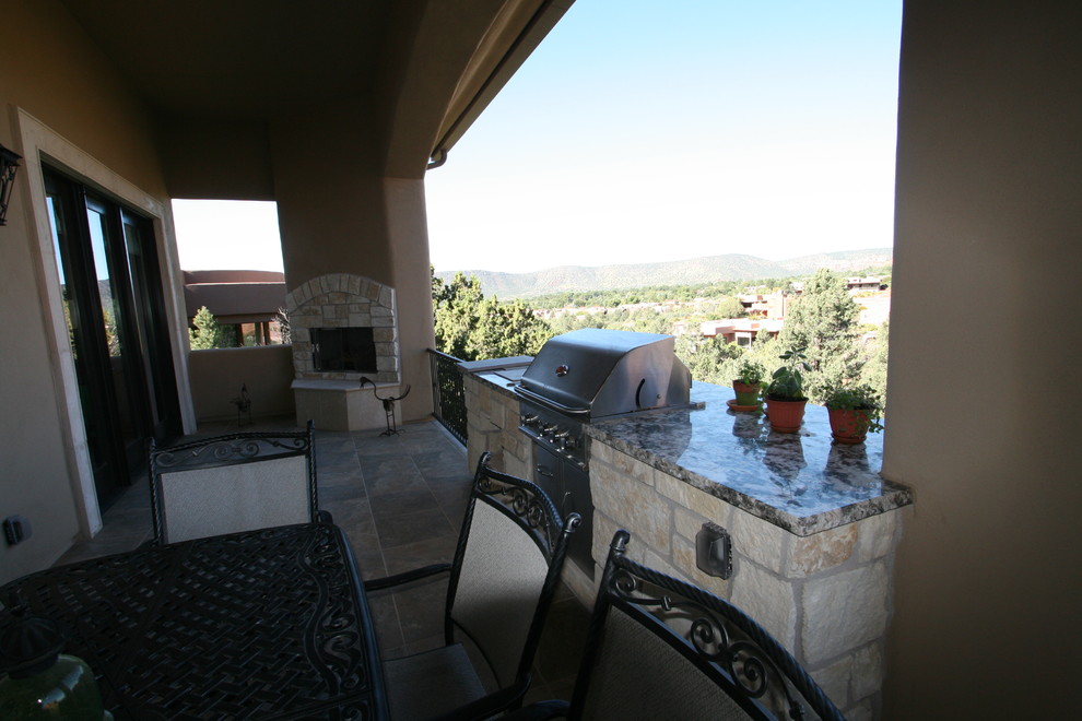 Photo of a mediterranean terrace in Phoenix.