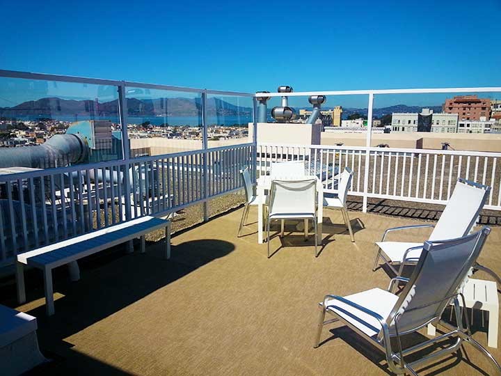 Fisherman's Wharf High End Residential Rooftop Lounge Beach Style