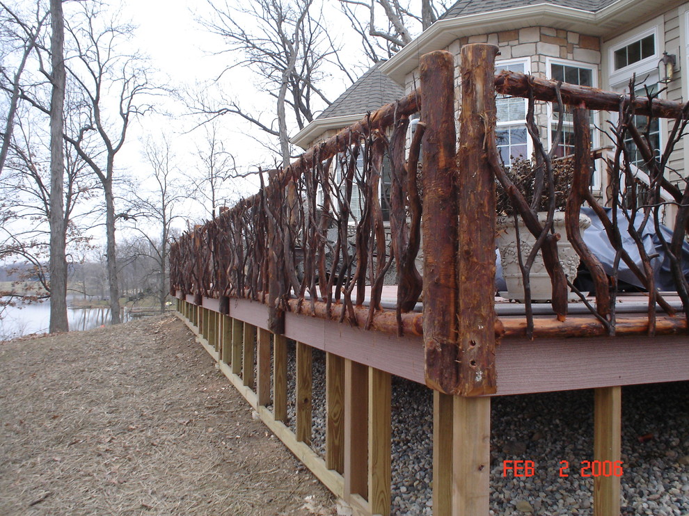 Free From Red Cedar Railing - Rustic - Deck - Other - by Hearthwoods