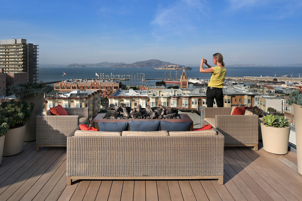 Mittelgroße Moderne Terrasse in San Francisco