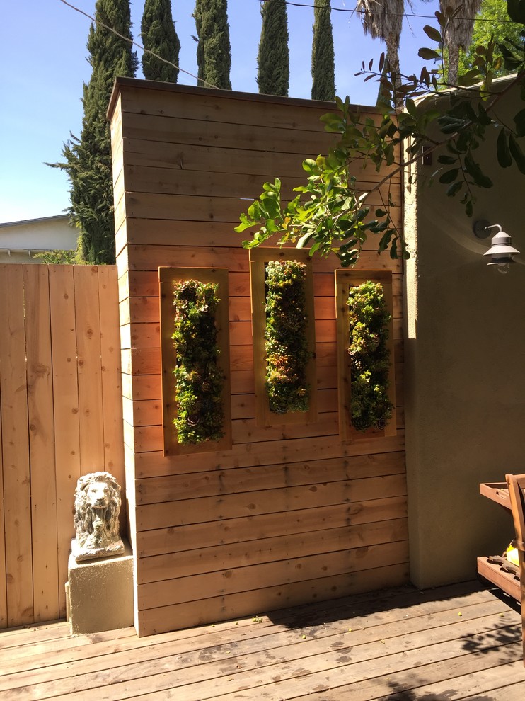 Ispirazione per una terrazza stile americano