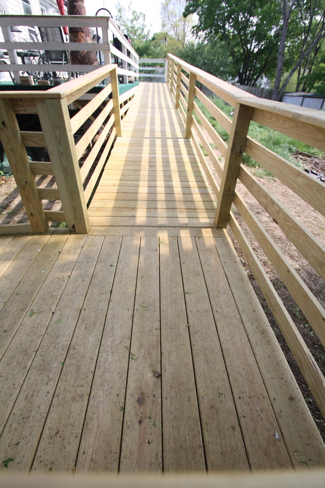 Handicap Access Wheelchair Ramp, Abington Ma Traditional Deck
