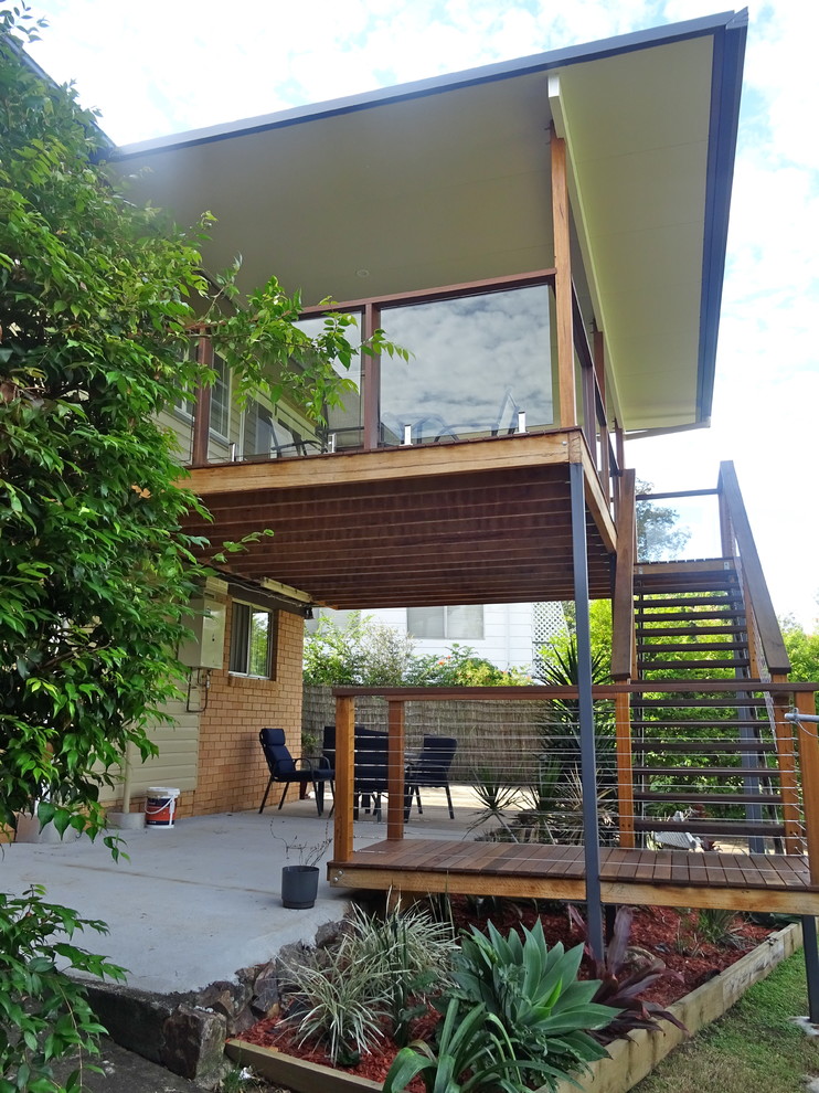 This is an example of a contemporary terrace in Brisbane.