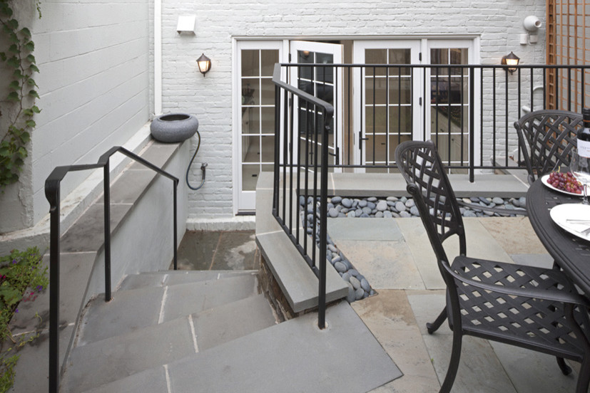 Deck - small traditional backyard deck idea in DC Metro with no cover