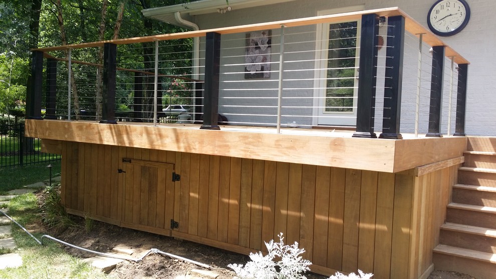 Ipe Deck cable rail - Beach Style - Deck - Baltimore - by Coastal ...