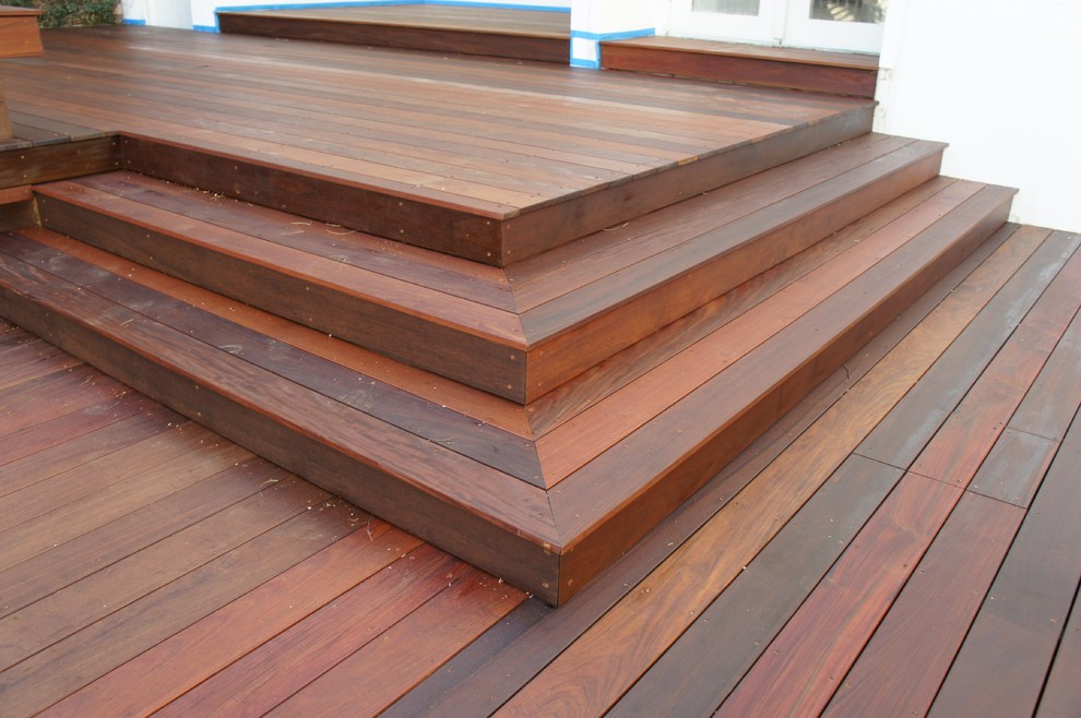 IPE Ironwood decks Modern Deck Los Angeles by LADecks Backyard