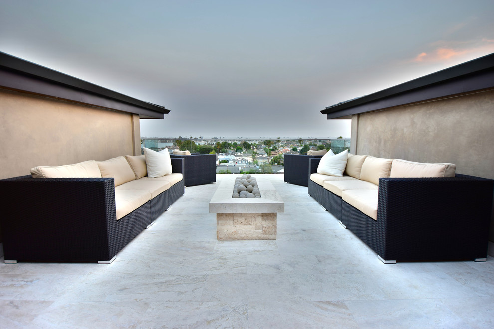 Immagine di una terrazza minimalista