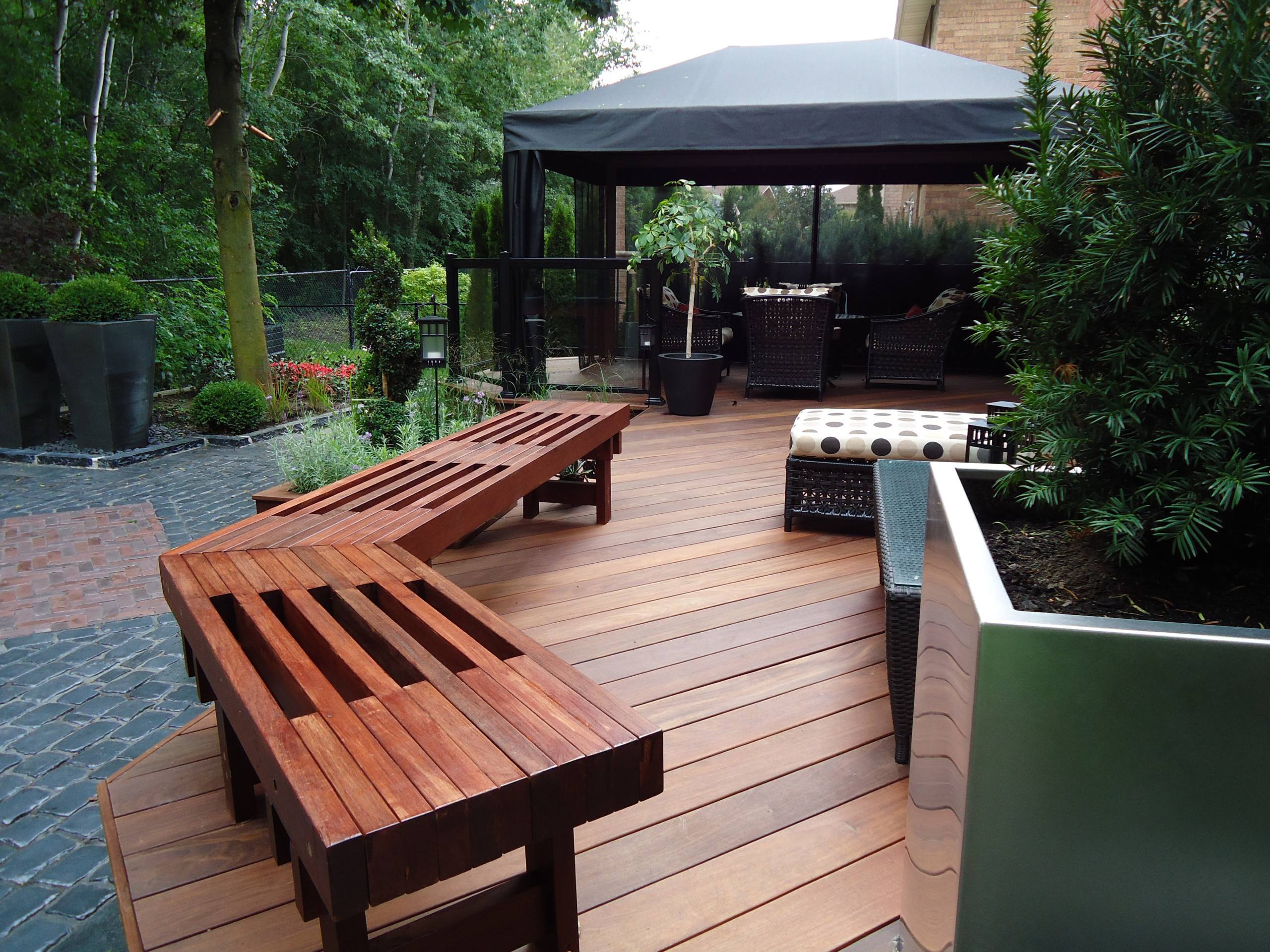 おしゃれなウッドデッキ オーニング 日よけ の画像 21年10月 Houzz ハウズ