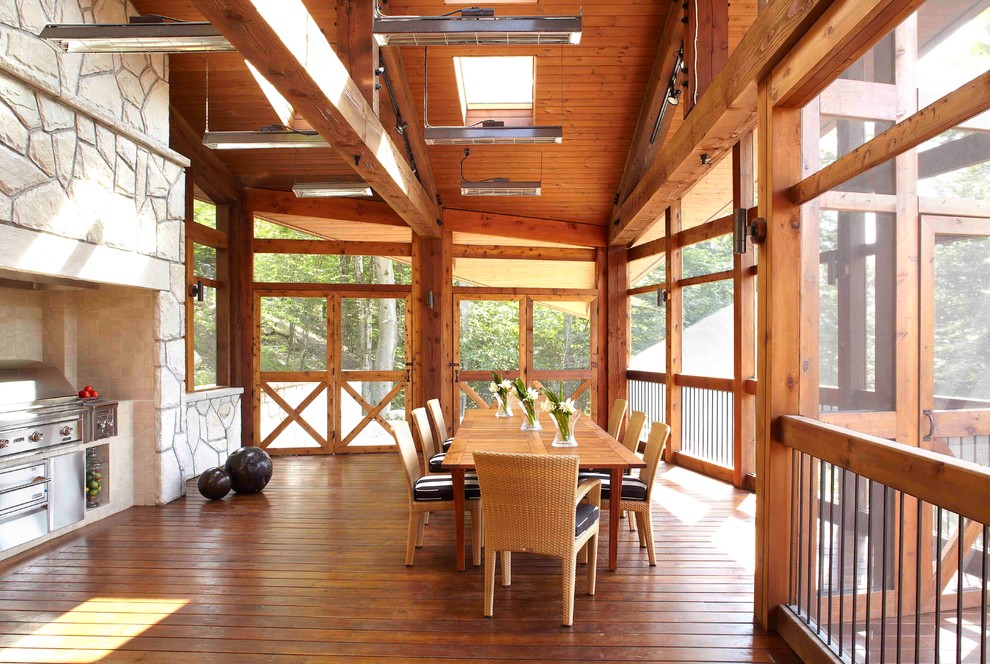 Lac Manitou Rustic Terrace Montreal by Mario Januario Design Houzz IE