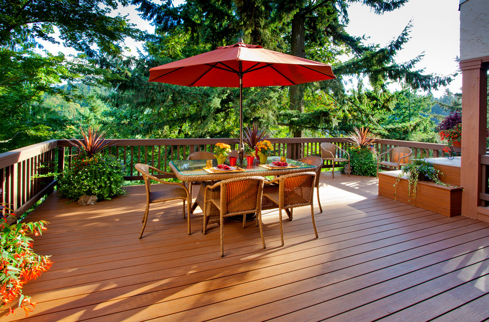 Lake Home Traditional Deck Portland by L.EvansDesignGroup,inc