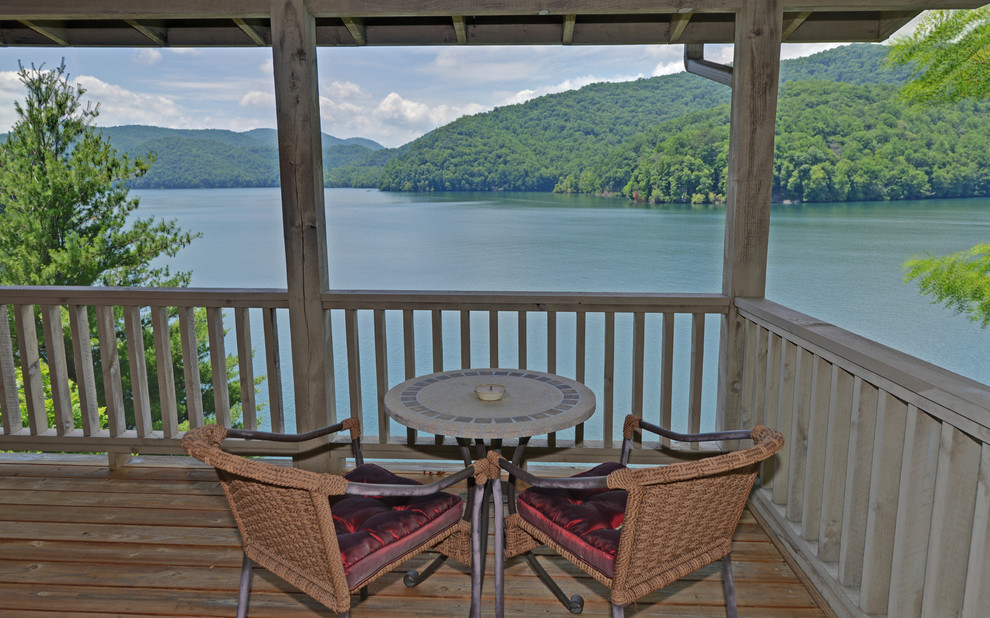 Lake Nantahala Custom Homes Craftsman Deck Atlanta by Envision