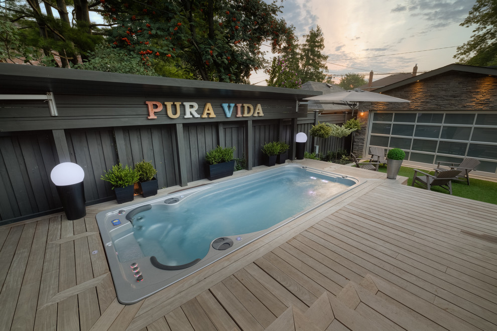 Leaside Swim Spa Modern Deck Toronto By Bonavista Leisurescapes Houzz