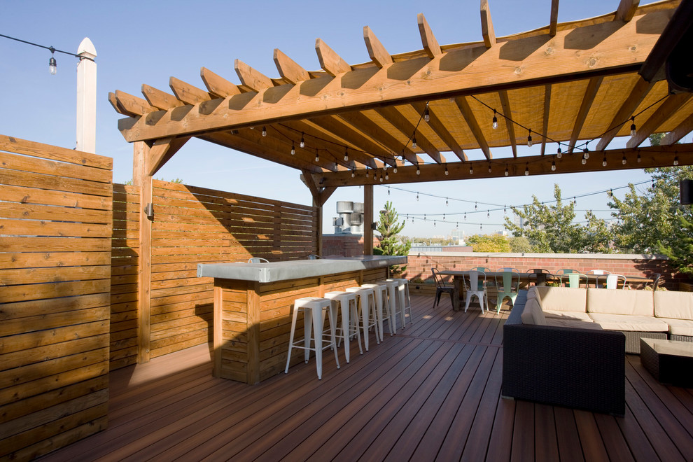 Lincoln Park Rooftop Contemporary Deck Chicago by PITCH