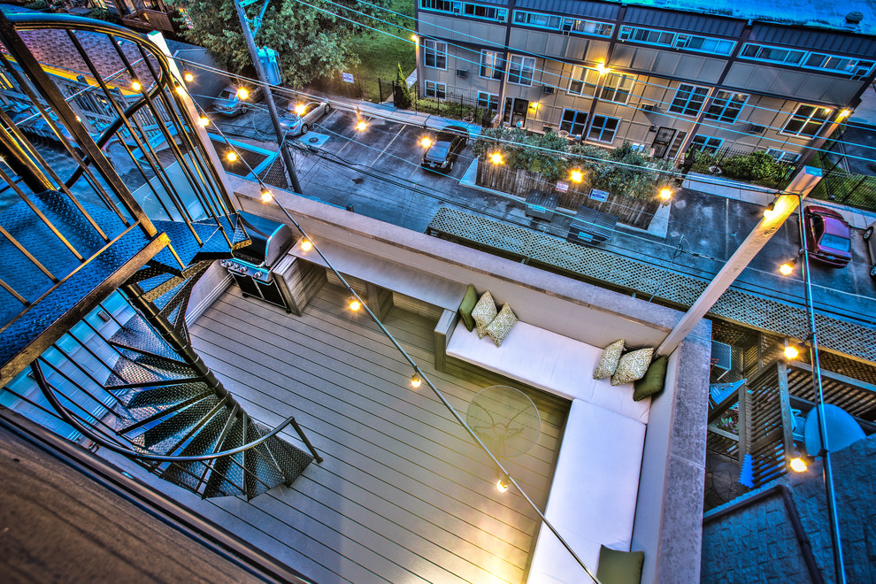 Lincoln Park Rooftop with soccer field Modern Deck Chicago by
