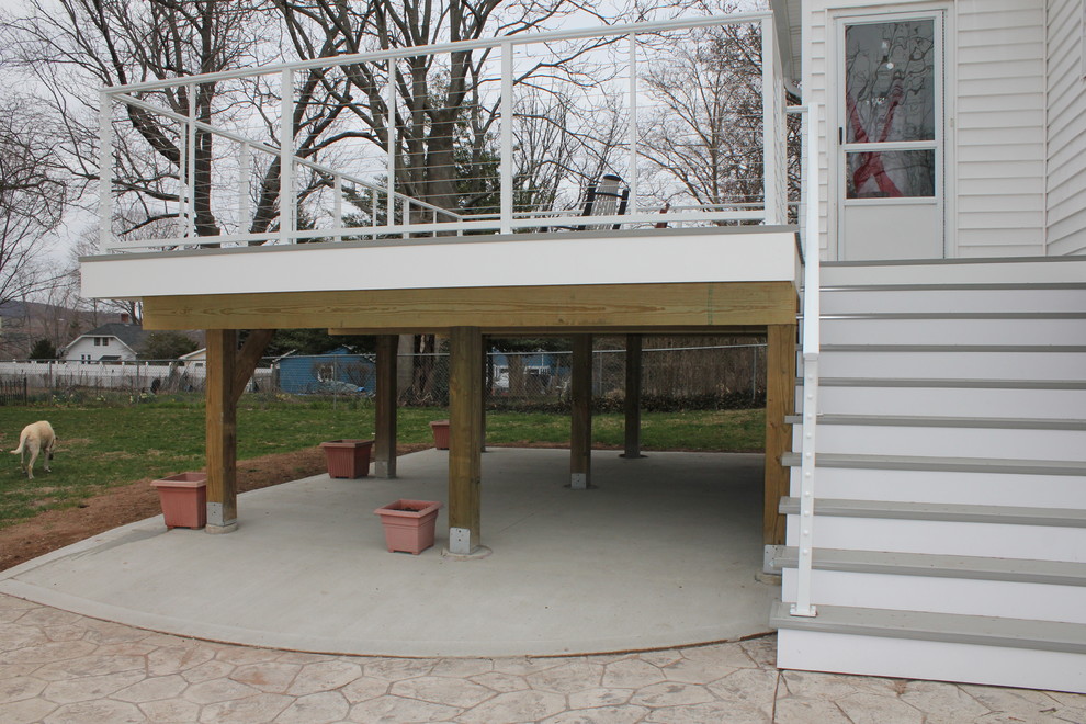 Lockdry Aluminum Decking Enable For Storage Underneath Contemporary Deck Bridgeport By Bencar Building Systems Llc