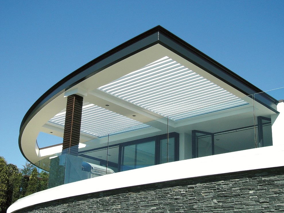 Пример оригинального дизайна: терраса в современном стиле