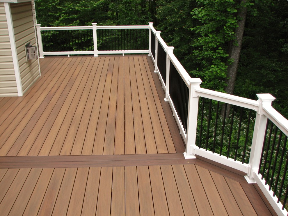 Deck - traditional backyard deck idea in Baltimore with no cover