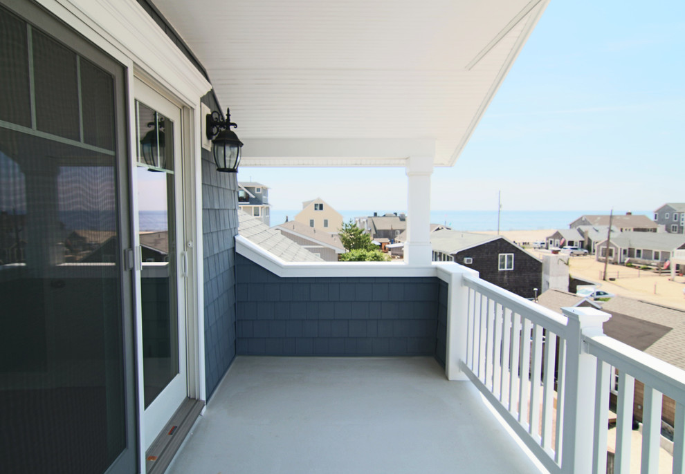 Diseño de balcones costero de tamaño medio en anexo de casas