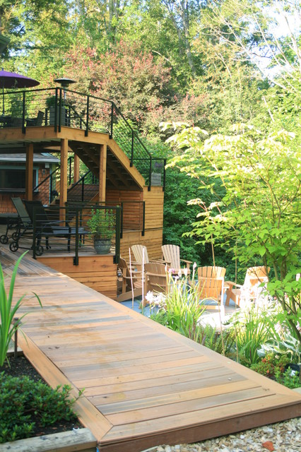 Lynnwood Residence - Contemporáneo - Terraza y balcón - Seattle - de