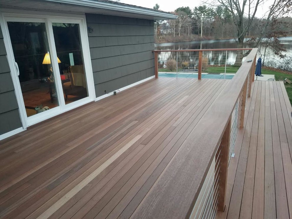 Mahogany Deck Southborough Traditional Deck Boston by Carby's