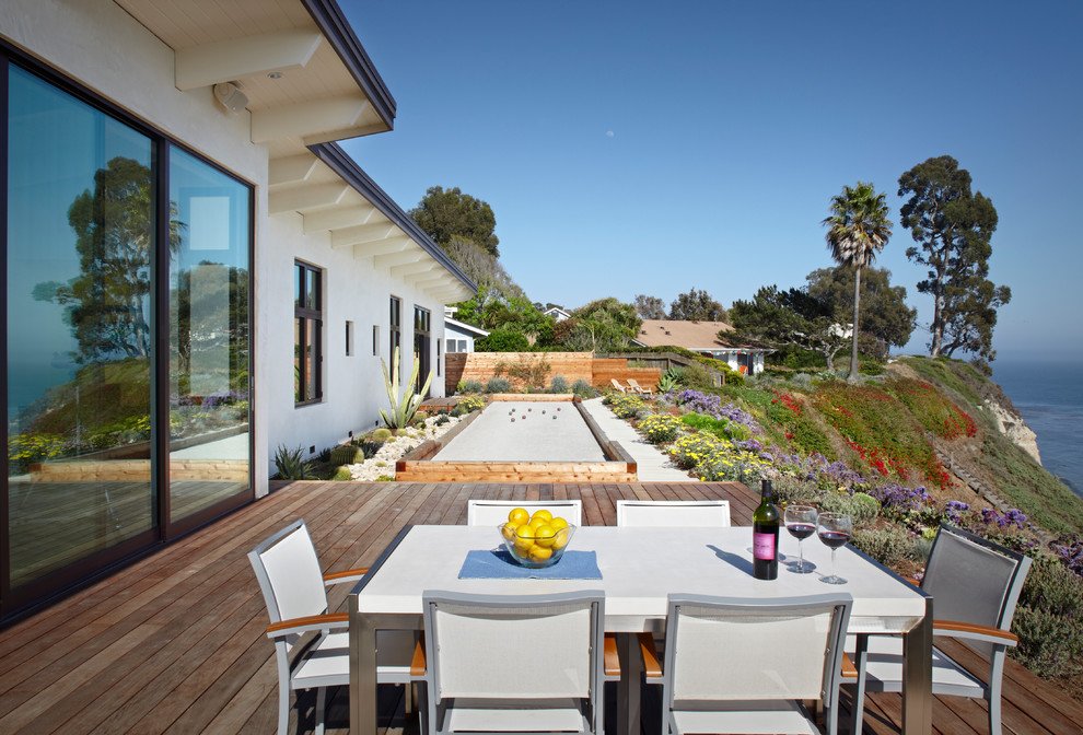 Moderne Terrasse in Santa Barbara
