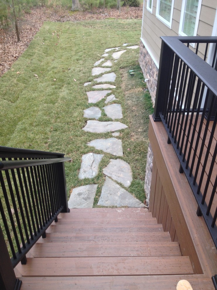 Midlothian Deck, Patio, Firepit and Drainage Craftsman Deck