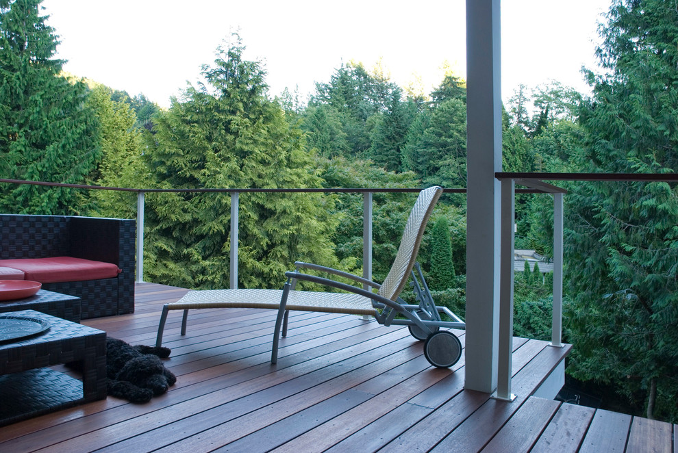 Design ideas for a contemporary terrace in Vancouver.