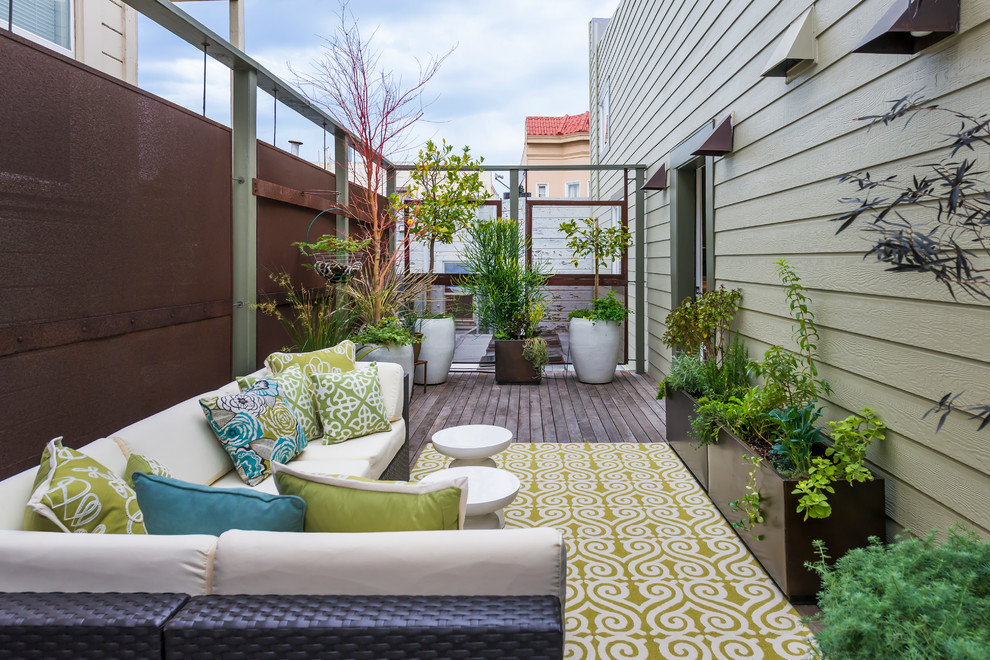 Esempio di una terrazza tradizionale