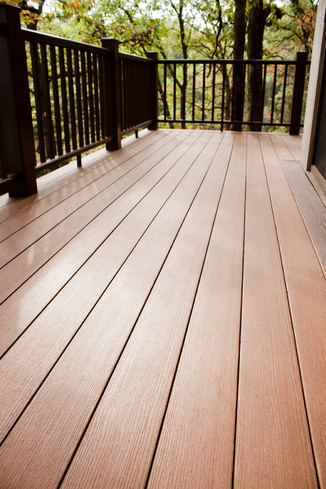 Modern Azek Deck Moderne Terrasse en Bois Kansas City par