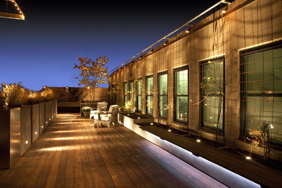 modern deck lighting