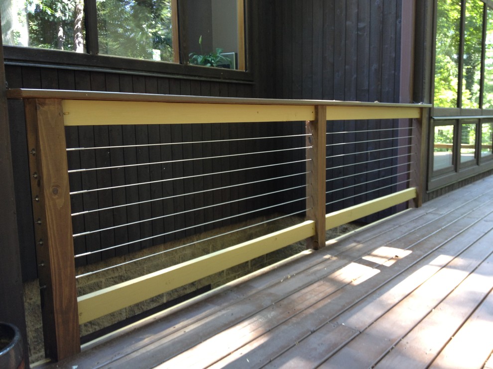 Inspiration for a modern deck remodel in Charlotte