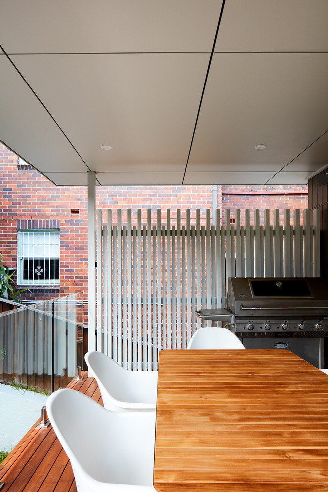 Photo of a contemporary terrace in Sydney.