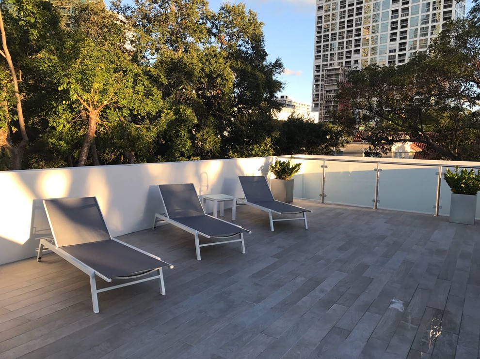 Moderne Terrasse in Miami