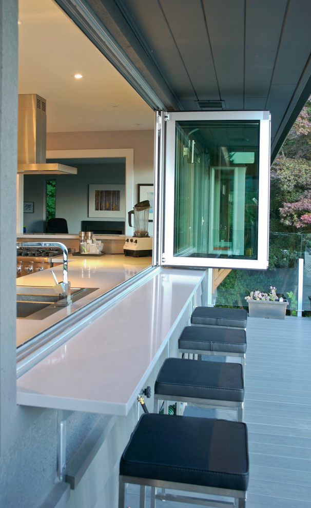 Deck - contemporary deck idea in Vancouver