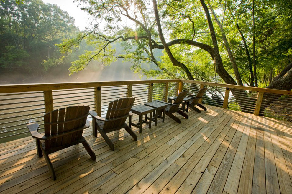 This is an example of a rustic terrace in Atlanta.