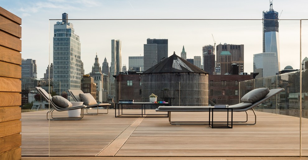 Contemporary terrace in New York.