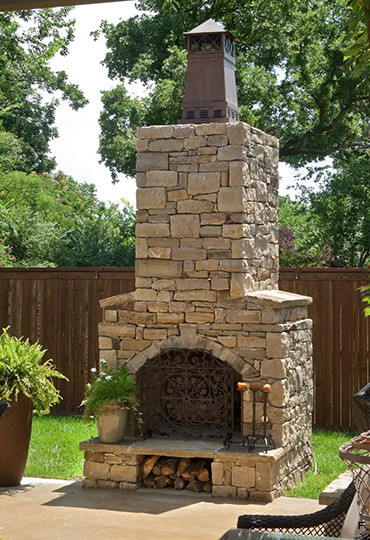 Outdoor Fireplace Kits - 36-In Pre-Engineered Arched Masonry Outdoor ...