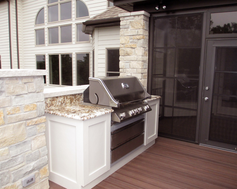 Outdoor Kitchens, Grills, and Refrigerators Traditional Deck St