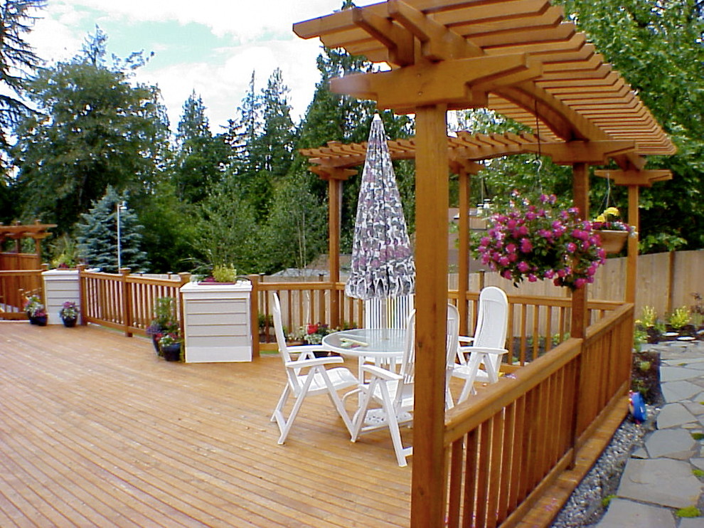 This is an example of a traditional terrace in Seattle.