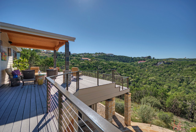 Outdoor Living - View Deck, Terrace and Spa - Eclectic - Deck - Austin - by  Gregory Thomas, Architect, AKBD, CG&S Design-Build | Houzz