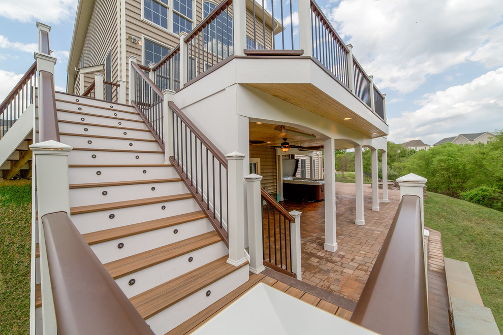 Outdoor Space Renovation in Haymarket, Virginia Modern Deck DC Metro by Designer Decks